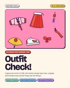 Sampul Outfit Check! panduan outfit ARIRANG
